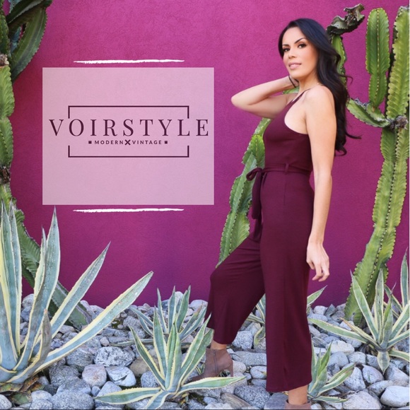 CHIC Ribbed Wide Leg Sleeveless Jumper - Picture 2 of 3